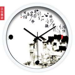 Annie moju ink creative arts China clock ink Jiangnan living room feng shui mute clock quartz clock