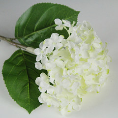 Simple modern small fresh simple European single white pink hydrangea leaves with high simulation silk decorative cloth