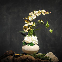 The prosperity of art wandailan rose flower simulation table silk flower set the living room decoration decorative flower flowers