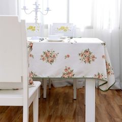 European minimalist modern cloth / cloth / cloth / cloth / table / table cloth cotton white green Simple paragraph 65+17 vertical *180cm
