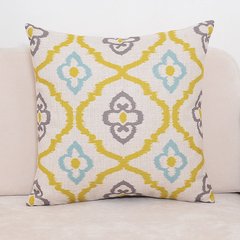 Nordic modern American cotton pillows, abstract geometric lattice pillows, automobile model sofa, waist pillow, pillow cushion, large square pillow: 50X50cm CK0509