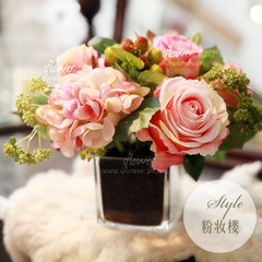 The new iflower Zakka flower flower gift high-end simulation package Home Furnishing silk flower ornaments Fun Jwan Lo