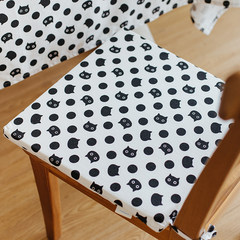 Cat Island /meyodo cat wave cotton Korean office chair cushion cushion Nordic modern minimalist art No zipper Meow pop - pattern