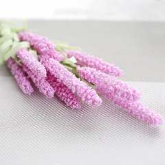 [30] full shipping 12 Provence PE foam lavender flower decoration bridal flower Dark pink (12 heads Lavender)