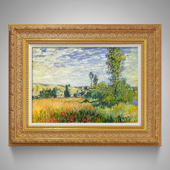 New European style oil painting house, living room oil painting, landscape oil painting, decorative oil painting, Monet autumn Mounting height 60* length 75 Other types Gold of the palace According to the color under the delivery