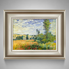 New European style oil painting house, living room oil painting, landscape oil painting, decorative oil painting, Monet autumn Mounting height 60* length 75 Other types Luang silver day According to the color under the delivery