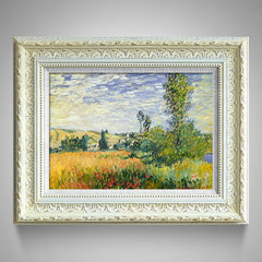 New European style oil painting house, living room oil painting, landscape oil painting, decorative oil painting, Monet autumn Mounting height 60* length 75 Other types Palace Flower According to the color under the delivery