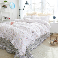 Ming cow, pastoral style, Korean applique, cotton kits, Princess wind 1.8 m single double bed four piece set 1.2m (4 ft) bed.