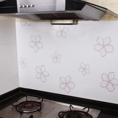 The kitchen smoke stove cabinet self-adhesive stickers resistant tiles waterproof wallpaper wall thickening XL Bauhinia 60 cm wide, *1 m long