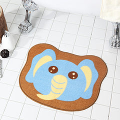 Cartoon floor mat, child floor mat, animal door mat, bedroom door mat, mat, anti slip mat, 45*55CM elephant.