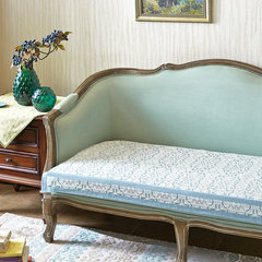 Crayon sent American Pastoral anti-skid sofa sofa cushion cushion jacquard fabric summer air cushion pad window Jingyilan 40*40