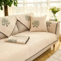 Cotton, linen, linen, sofa, cushion, cloth, modern furniture, sofa cushion, four seasons, sofa covers, sofa covers, sofa, white, evergreen trees, 70*70cm.