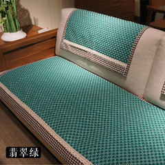 Xin Tian sofa cushion, cotton simple green cloth sofa sofa, sofa cushion, sofa towel, emerald green sofa cushion 110*150cm