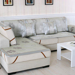 Summer mat, sofa cushion, summer anti skid ice silk mat, sofa cushion, living room fabric, ice rattan mat, custom made lilac 80*80cm