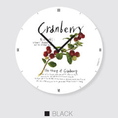 South Korea ZAMMU original high-end European fashion mute machine clock quartz clock creative clock berry story 12 inches Black pointer