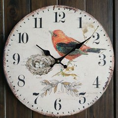 Furniture accessories european-style retro living room dining room bedroom garden clock fashion creative simple wall clock silent watch 14 inch sunflower