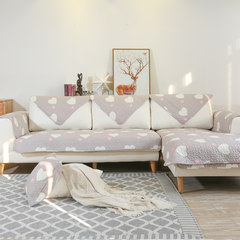 Yu duo Nordic sofa cushion simple modern cotton fabric sofa combination sofa towel cover general all seasons Mua 90+17 vertical *180cm