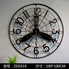 Retro fan bar background wall clock clock creative crafts hanging wall Home Furnishing old soft decoration You can edit it after you select it ZD-0134 (1M wall clock)