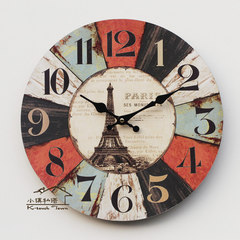 Furniture accessories european-style retro living room dining room bedroom garden clock fashion creative simple wall clock static watch 14 inch tower