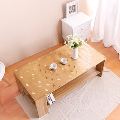 European tablecloth tablecloth plastic plastic cushion desktop coffee table protection pad soft glass gold PVC gold foil waterproof tablecloth Gold Maple Leaf will not be replaced, photographed price change.