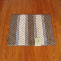 Export American brand floor mat door entry mat 50*80cm/60*90cm anti slip door mat 50× 80CM Brown ripple