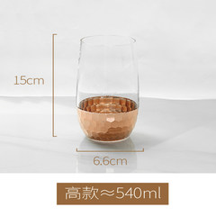 State Life Ins Nordic design, golden honeycomb glass water culture vase, simple rose gold cup, home decorations Honeycomb high [rose flower]