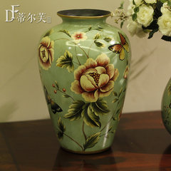 Fine European style hand-painted ceramic vase flower bud floral decorations crafts decoration pastoral village Spring bottle