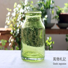 The scenery, no solitary notes sold as beautiful as the sky sea surface bubble vase Small green