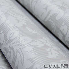 Japanese style European Style Silver Damascus living room background imported mildew proof wall paper LL-8134 sold by rice LL-8133 Wallpaper only
