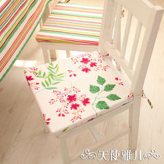 Chair cushion cushion office chair cushion cushion lovely cloth thickened washable cotton breathable Large square pillow: 50X50cm A song - Floral cushion