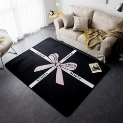 Ins wind Nordic short haired floor mat, living room, bedroom slippery carpet, sofa table, decorative mat, yoga mat, 145x200cm mat, bow tie.