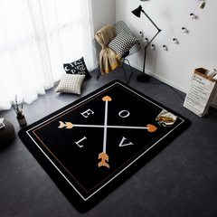 Ins wind Nordic short haired floor mat, living room, bedroom slippery carpet, sofa table, decorative mat, yoga mat, 145x200cm mat, Cupid.