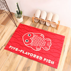 There are more than one year old cartoon fish carpets, vestibule doors, cushions, doors, slippery rubber doormat, 60×, 90cm.