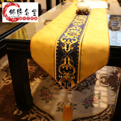 The modern new Chinese Embroidery Flower Gift of European American table table luxury double slip simple cloth cloth Sherlock Huang 33x270cm