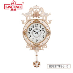 Luxury European style retro watch creative living room wall clock restaurant large wall clock watch mute swing clock More than 20 inches BD8277FS s clock send 2 switch sticker