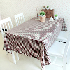 Japanese Zakka cotton and linen table cloth, table cloth, tea table cloth, tablecloth, cloth, checker, western table, table top, Margaret, 80*80cm.