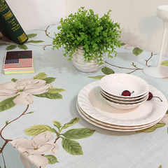 American country table table cloth cloth cloth rectangular garden small fresh cotton cloth Square desk Color as shown 100*240cm