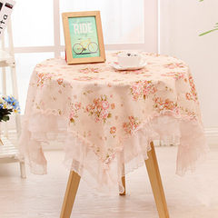 2 pieces of clothes fabric lace tablecloth table cloth table cloth chair pad set back garden Pink cloud 90+17 vertical *110cm