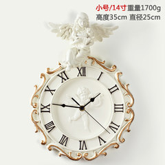 A clever poly European garden wall clock wall clock clock mute living room bedroom creative personality Angel clock You can edit it after you select it Trumpet angel