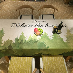 Cotton robber [jungle] anti ironing table, cloth cloth tablecloth, round cloth Square cloth original design coffee table cloth [jungle] tablecloth 140X200CM