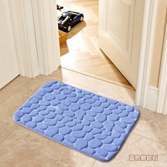 Machine washable 3D memory sponge bath bathroom door mat, bathroom mat, anti slip mat, absorbent mat 40× 60CM blue goose soft rock
