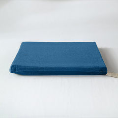 Japanese style good quality, plain and pure cotton, low rebound chair cushion, memory cotton, pure cotton latex, slow rebound cushion, special price, square 39x39cm square - treasure blue.