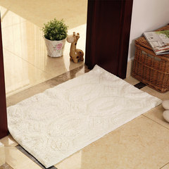 Chenille mat mat mat mat household door bedroom toilet bath mat absorbent door carpet 50X120CM Apricot (cream)