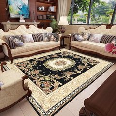 European style living room carpet, rectangular tea table mat weft weft knitting fabric jacquard bedside carpet carpet wash 200*240 cm (send) 059 (Tibet Qing)