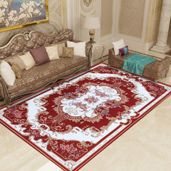 Specials, European living room carpet, bedside tea table carpet, vacuum proof, anti slip, full of pastoral weave 160*120 cm Provence (red)