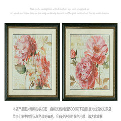 American home garden plants, flowers, peonies, Hydrangea series, solid wood living room, bedroom decoration paintings 40*40 Other types combination Home brand originality