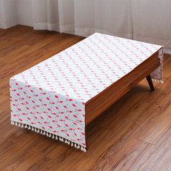 Jasmine tea tablecloth tablecloth, fabric, garden, tea table, cover, TV cabinet, refrigerator, dust cover, reactive dye, flamingos 70*190cm