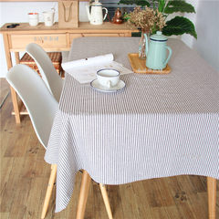 Take 20 percent off stripes, Japanese, cotton, linen, plain, milk, coffee, red, beige, tablecloth, tablecloth, coffee and stripe 100*140cm.