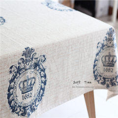 Crown English IKEA Zakka Vintage American cotton cloth cloth trade cloth can be customized Figure Customize other sizes