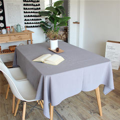 Grey linen washed cotton texture and fold Chinese wind tea table Bbu de Bbu Guy Bbu art studio Grey washed linen tablecloths 140*140CM